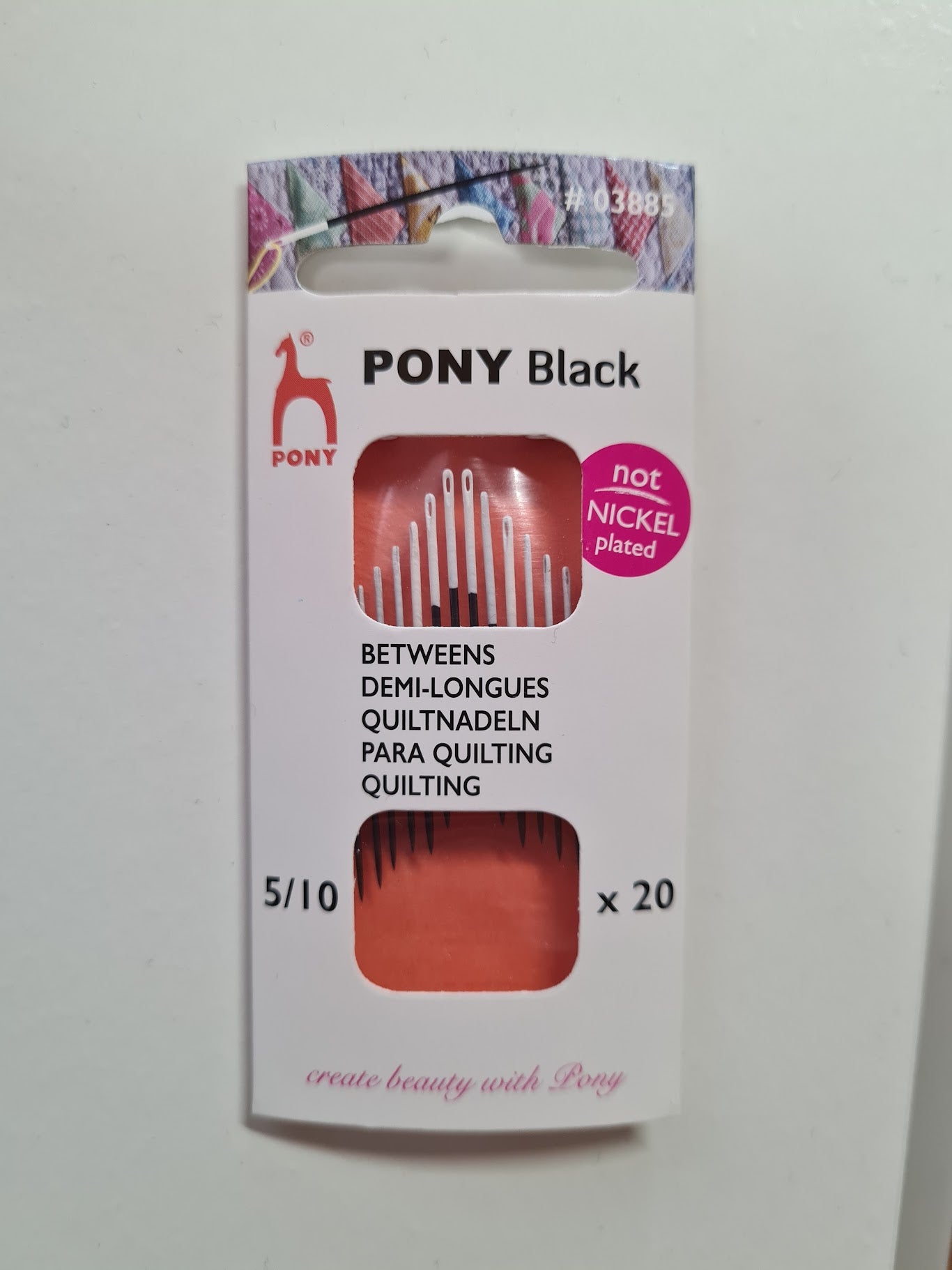 Pony Black Quiltnåle