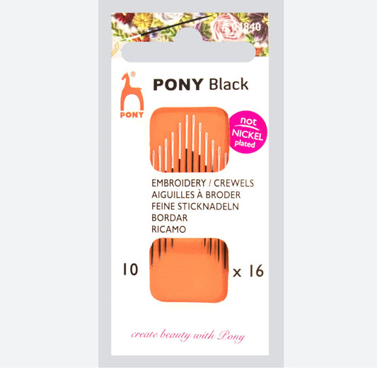 Pony Black Broderinåle