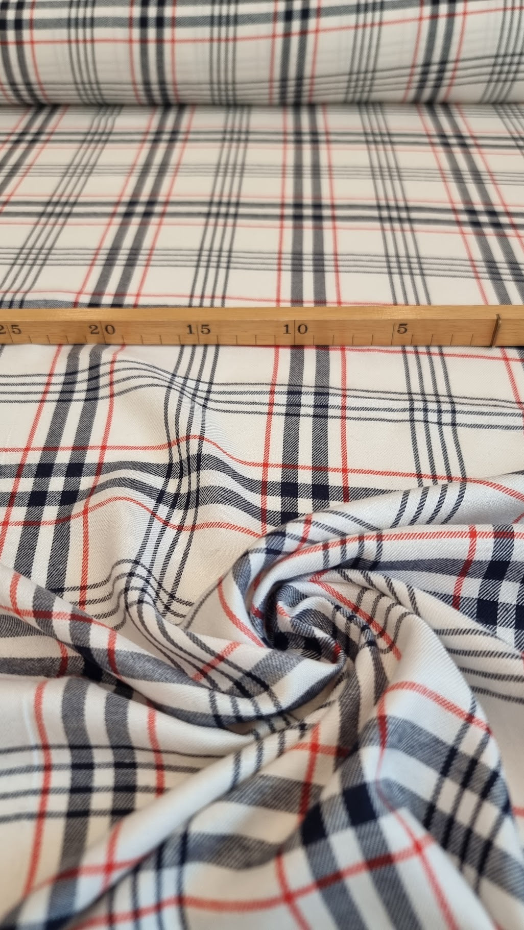 Viskose Plaid Ternet Twill