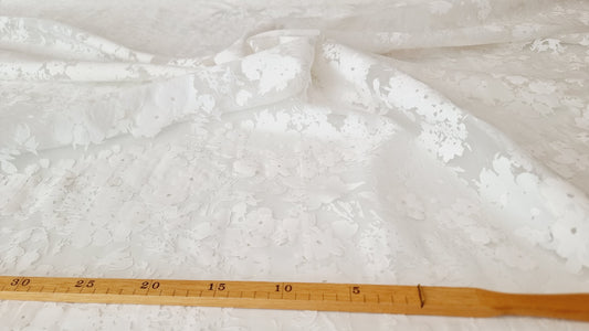 Blomstret Jacquard Polyester