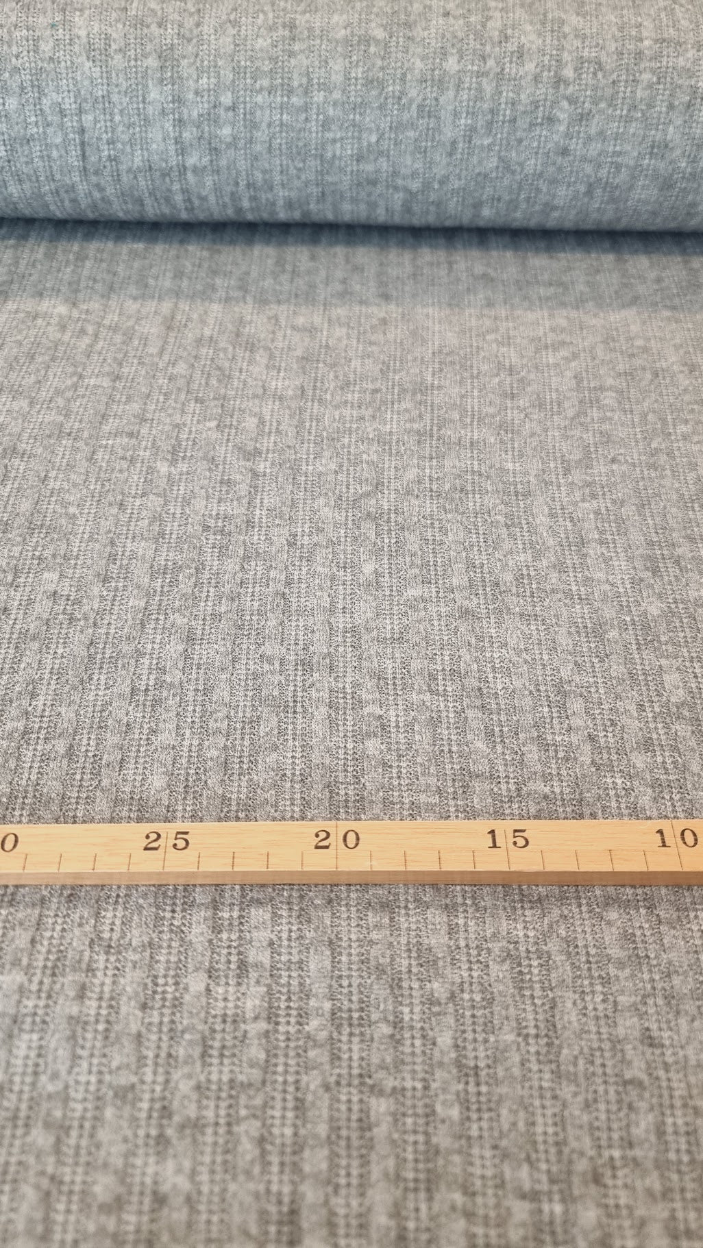Viskose Polyester Strikket Grå