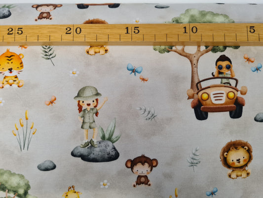 Bomuldsjersey Safari