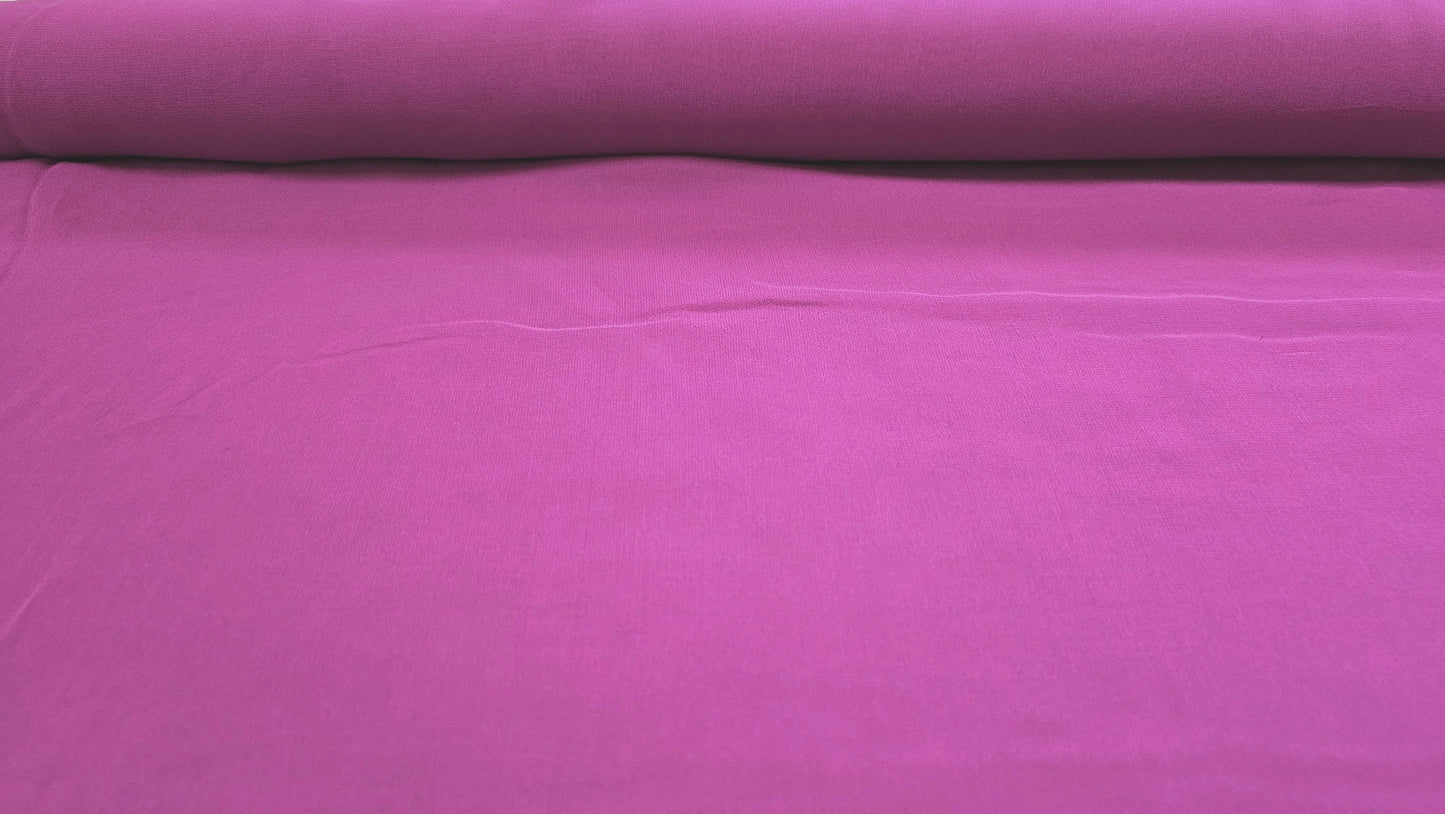Silke Chiffon Ensfarvet Lilla