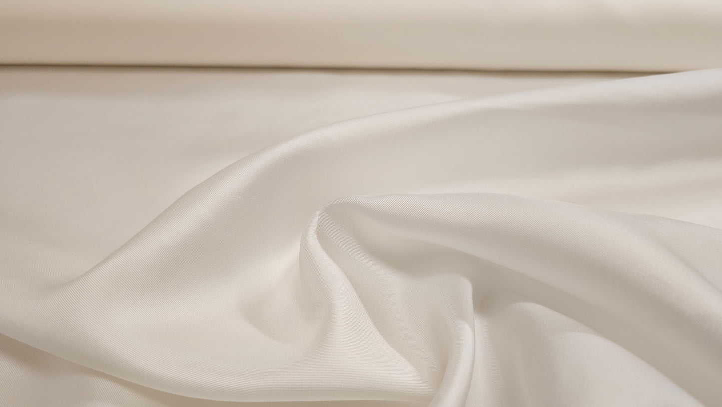 Silke Twill Satin Hvid