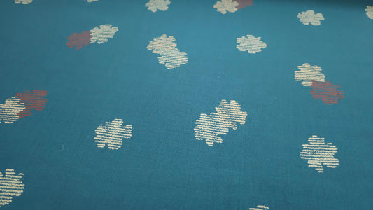 Uld Mønstret Blågrøn