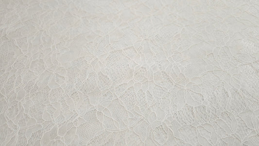 Blonde Raschel Strikket Hvid