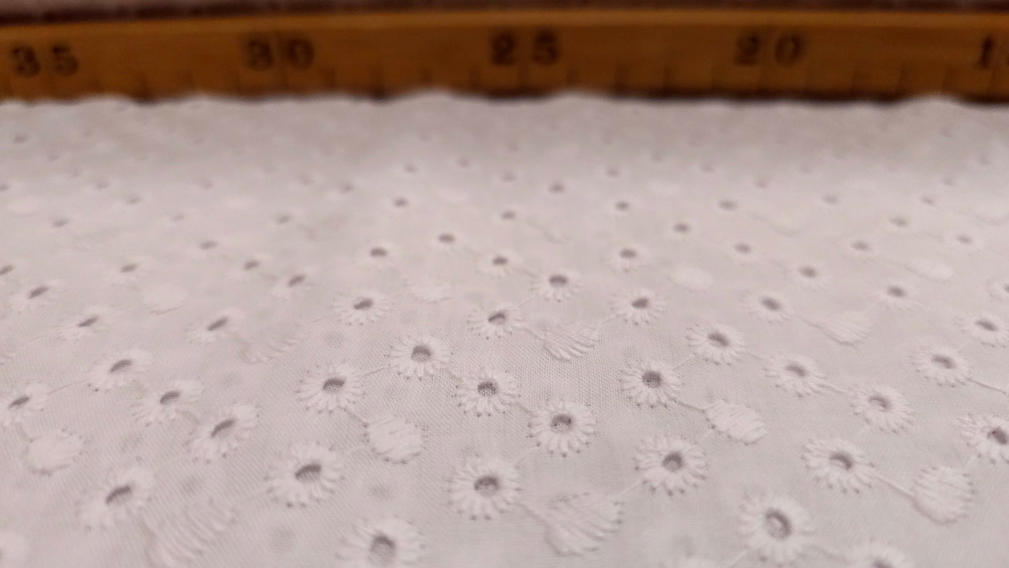Bomuld Batiste Broderie Anglaise