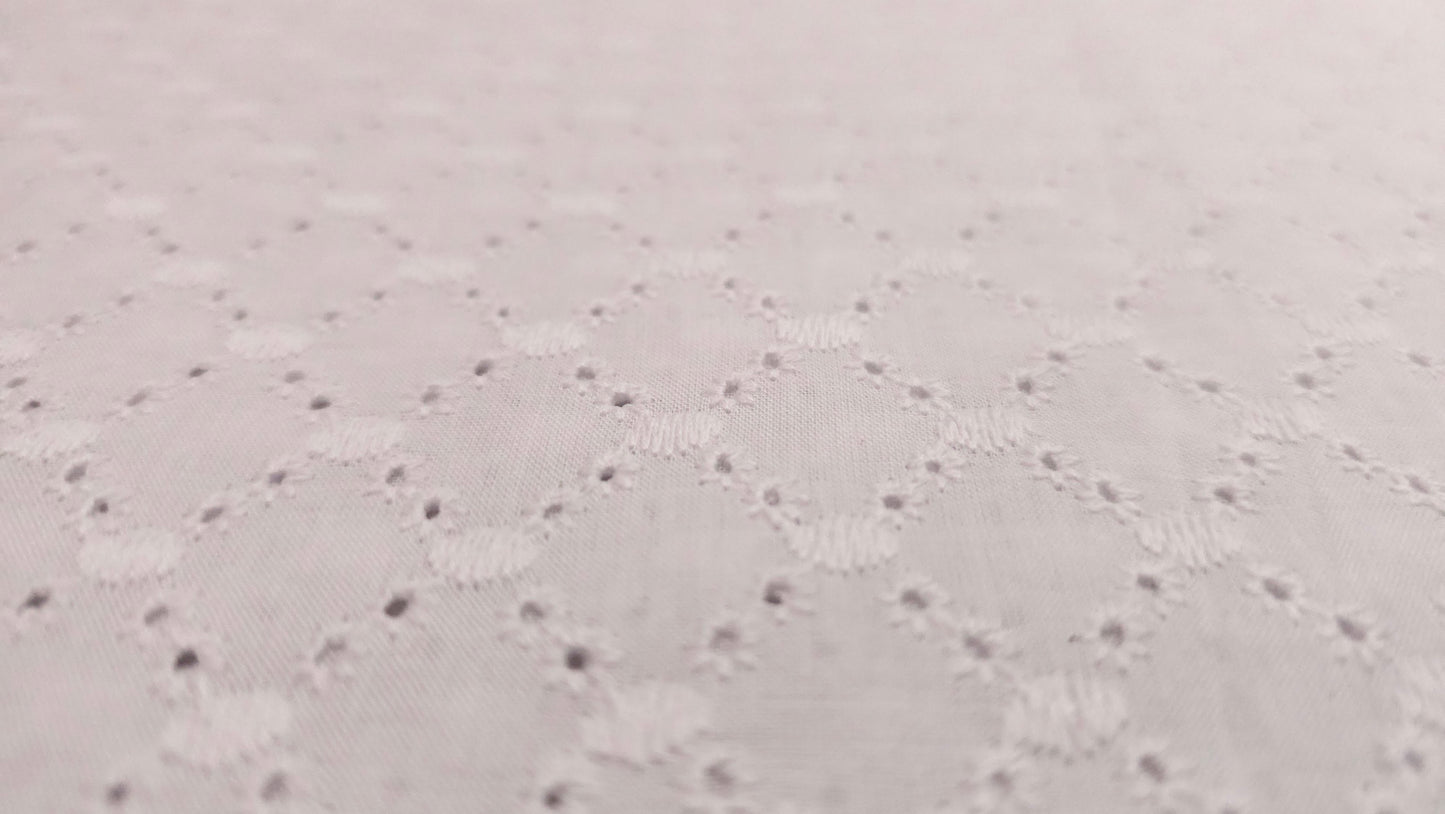 Bomuld Batiste Broderie Anglaise