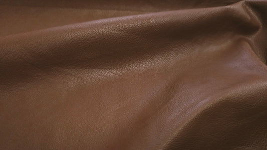 Imiteret læder med stræk, Brun