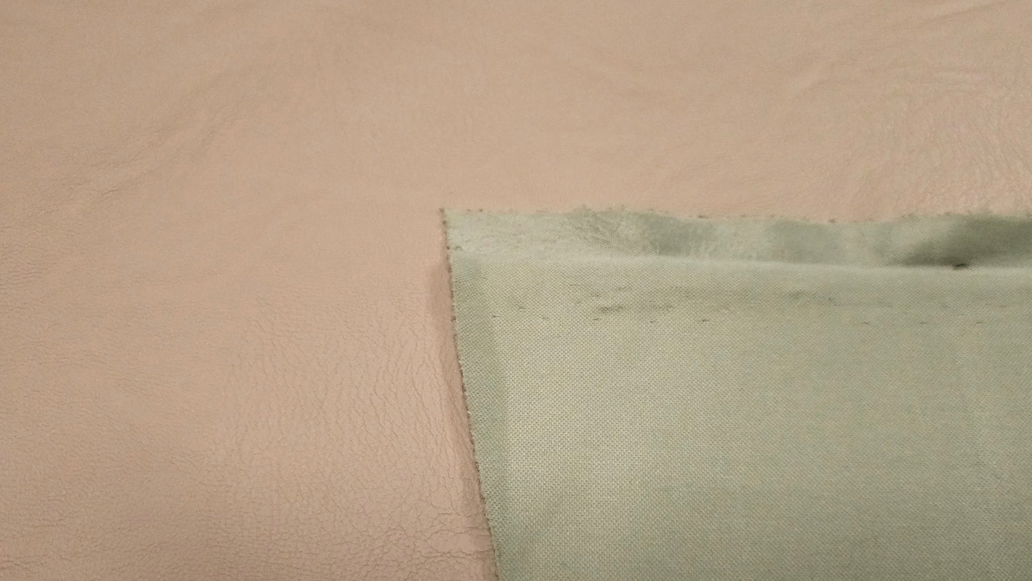 Imiteret læder med stræk, Beige