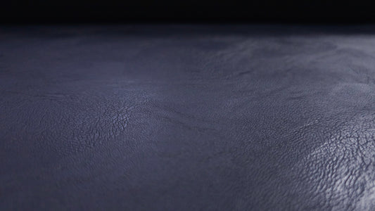 Imiteret læder med stræk, Mørkeblå