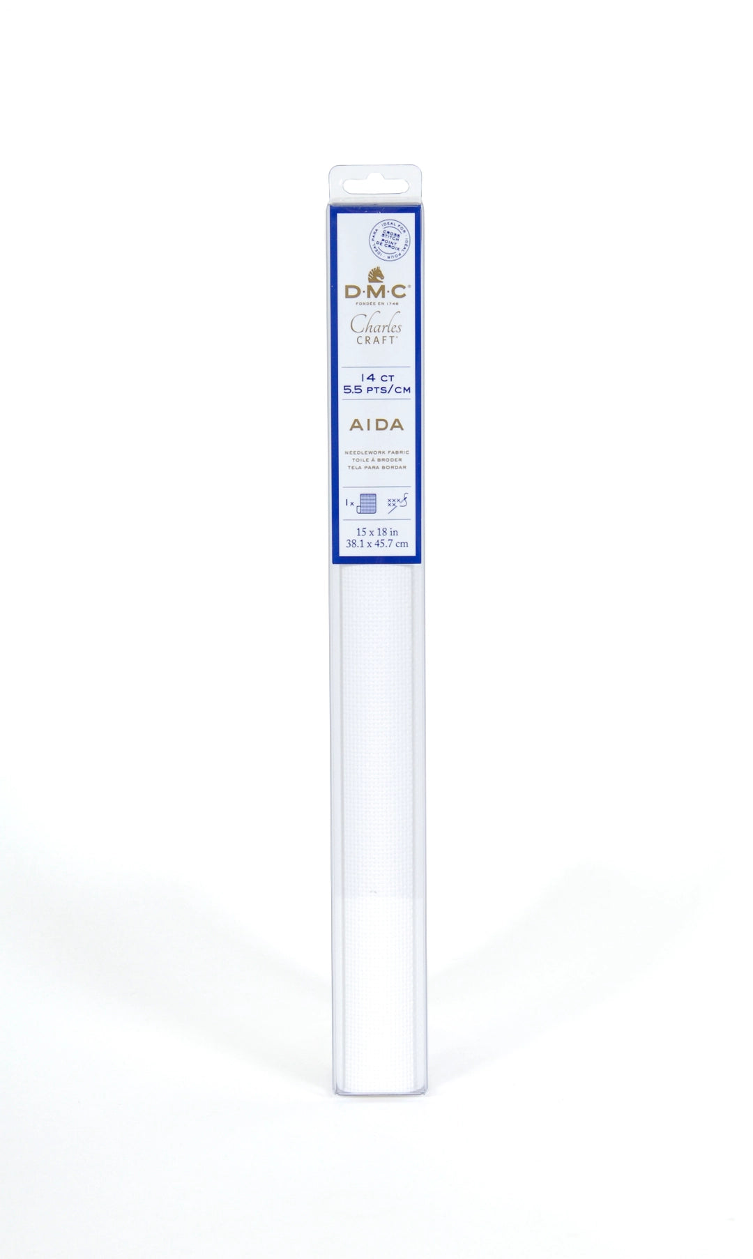 Aida 5,5 pts/14ct 38,1 x 45,7 cm blanc