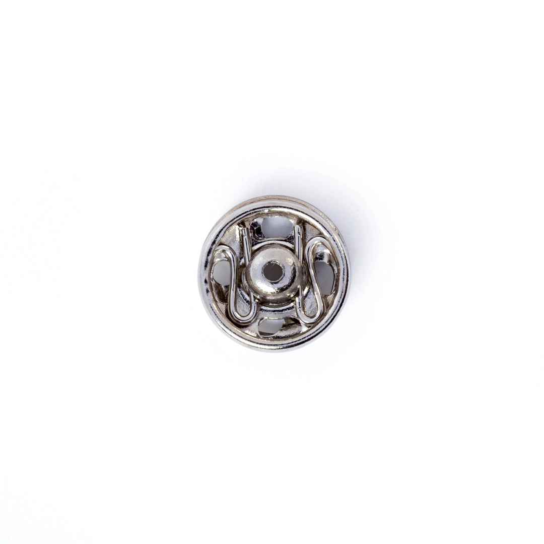 Tryklåse 6 mm sølv (12 stk)