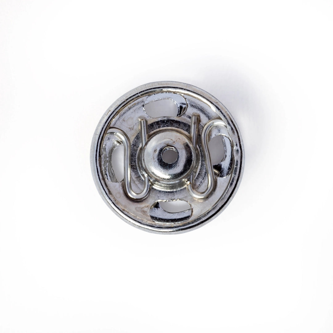 Tryklåse 11 mm sølv (12 stk)