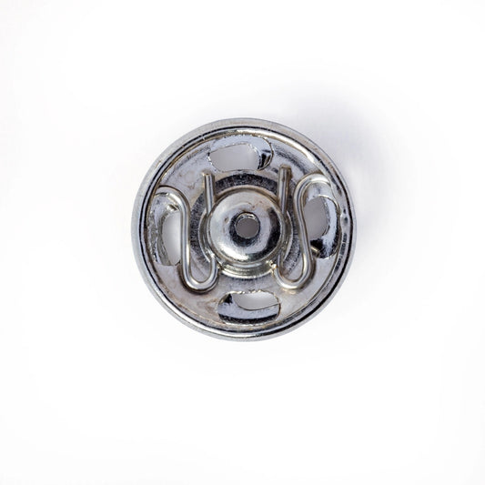 Tryklåse 11 mm sølv (12 stk)