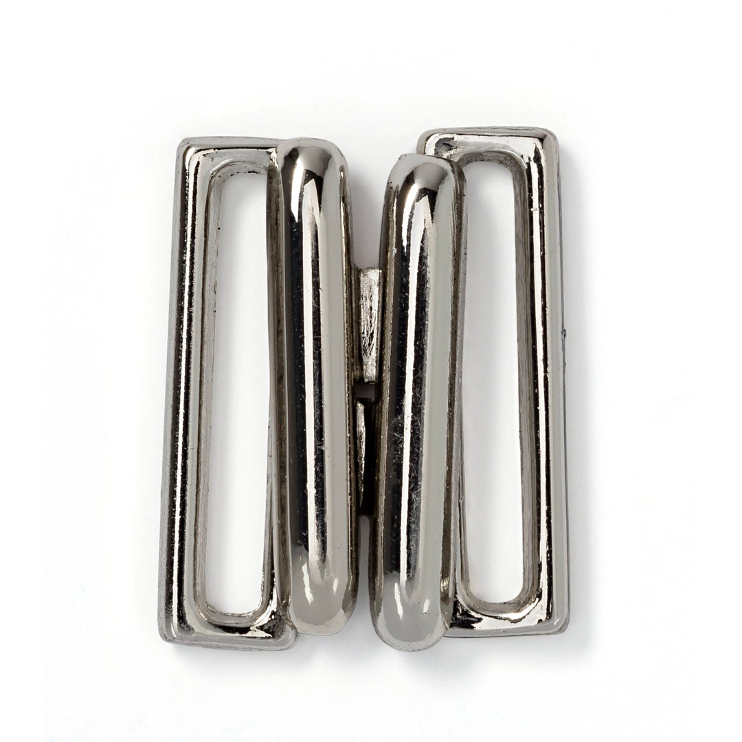 Bikini Lukning Sølv 20 mm metal (1 sæt)