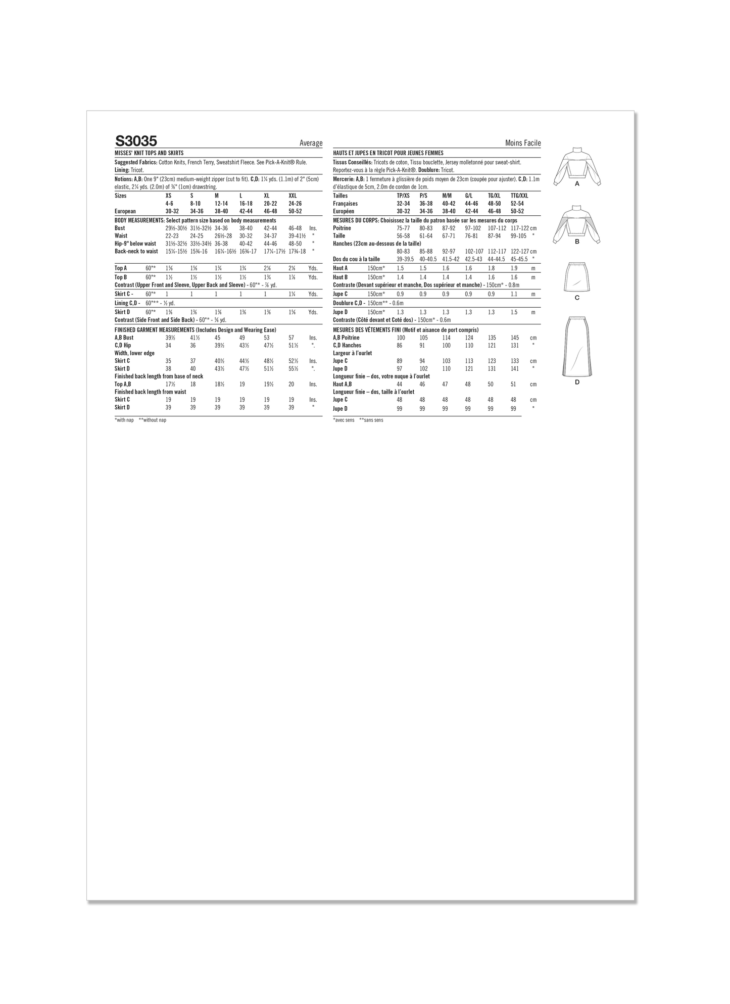 Simplicity Symønster - S3035
