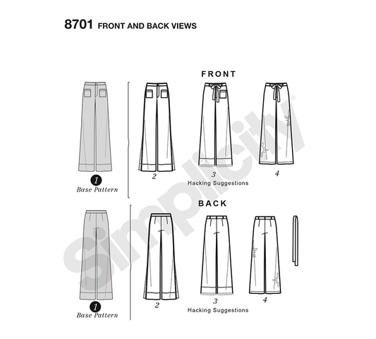 Simplicity Symønster - S8701