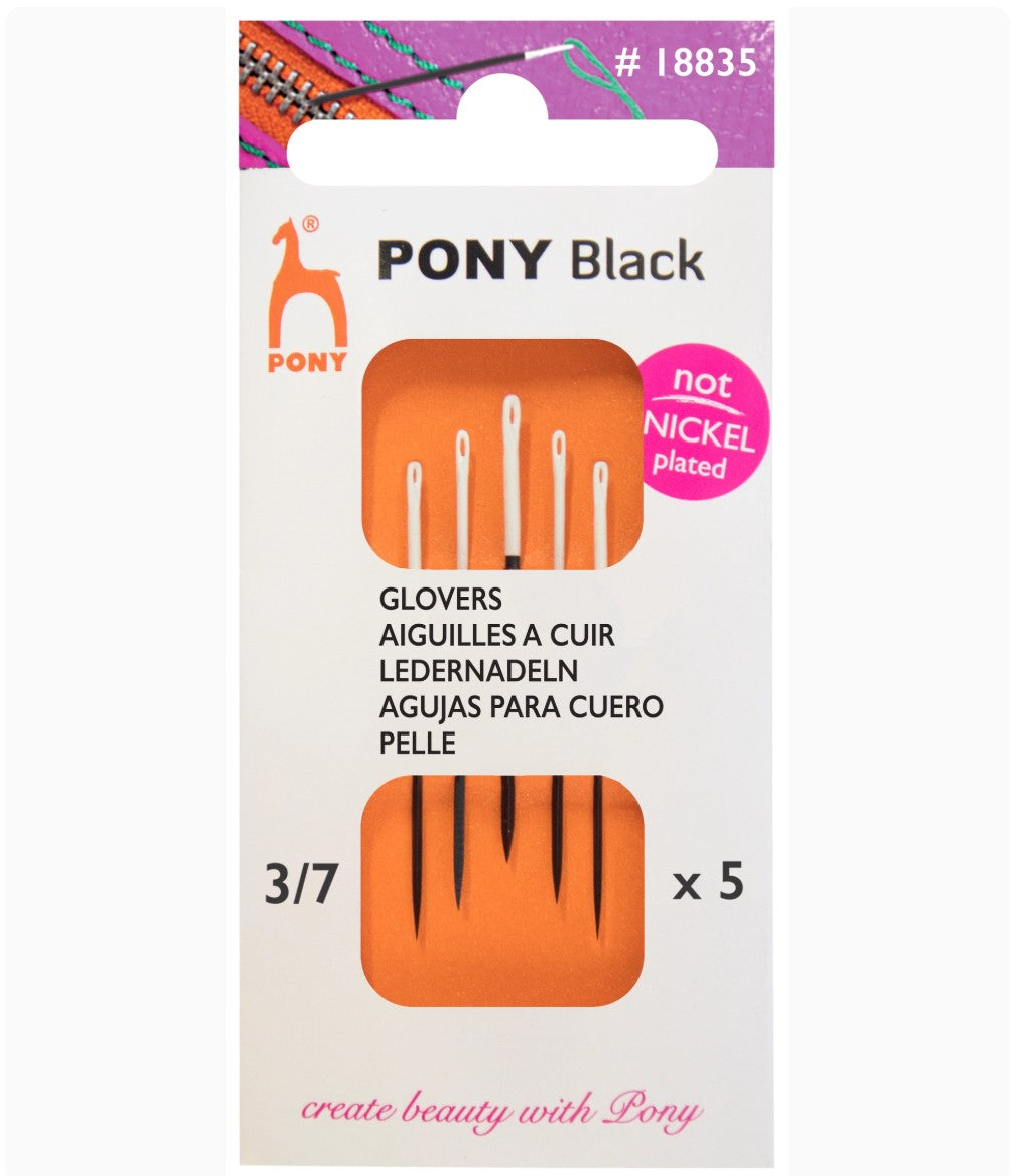 Pony Black Lædernåle str. 3/7