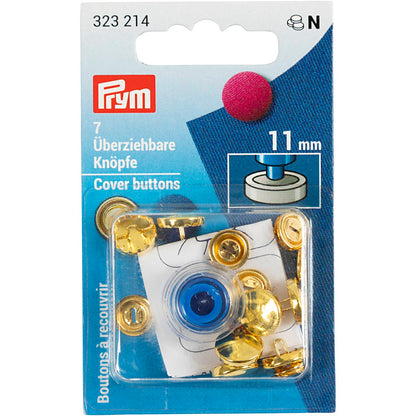 Overtræksknapper 11 mm (7 stk)