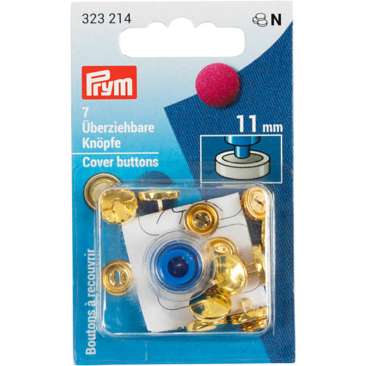 Overtræksknapper 11 mm (7 stk)