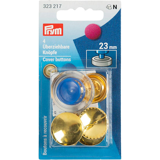 Overtræksknapper 23 mm (4 stk)