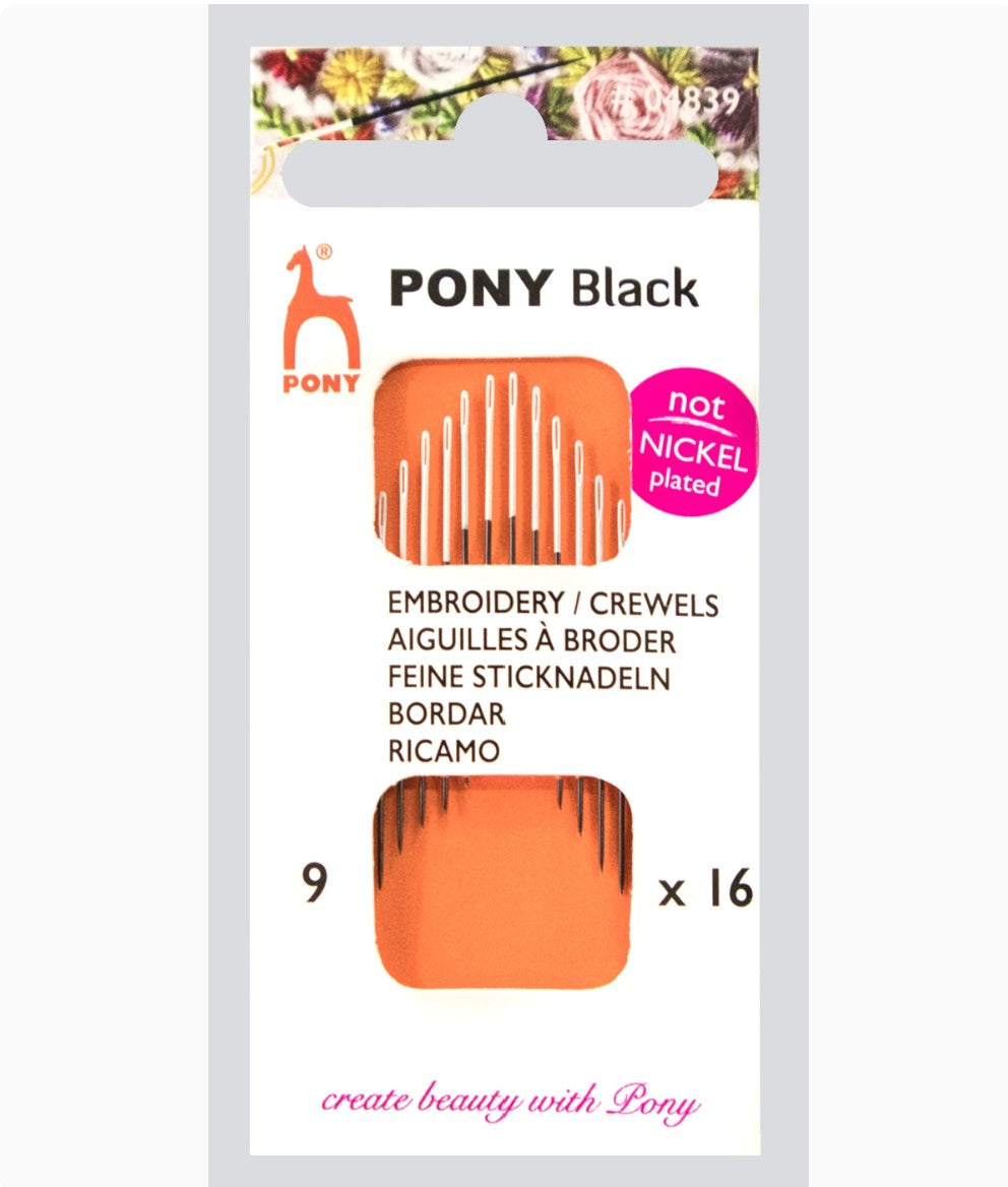 Pony Black Broderinåle