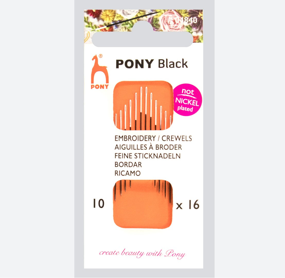 Pony Black Broderinåle