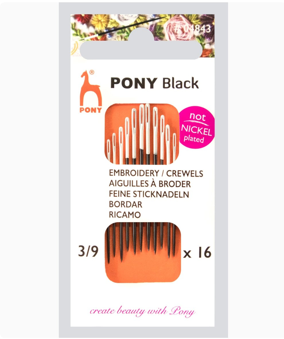 Pony Black Broderinåle