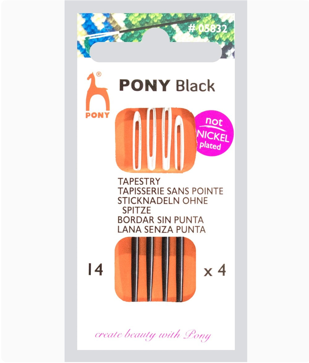 Pony Black Stramajnåle u/spids