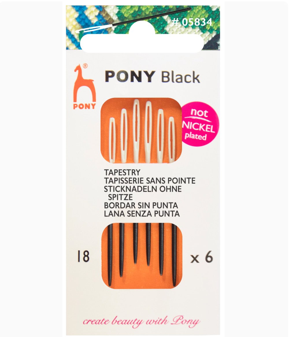 Pony Black Stramajnåle u/spids