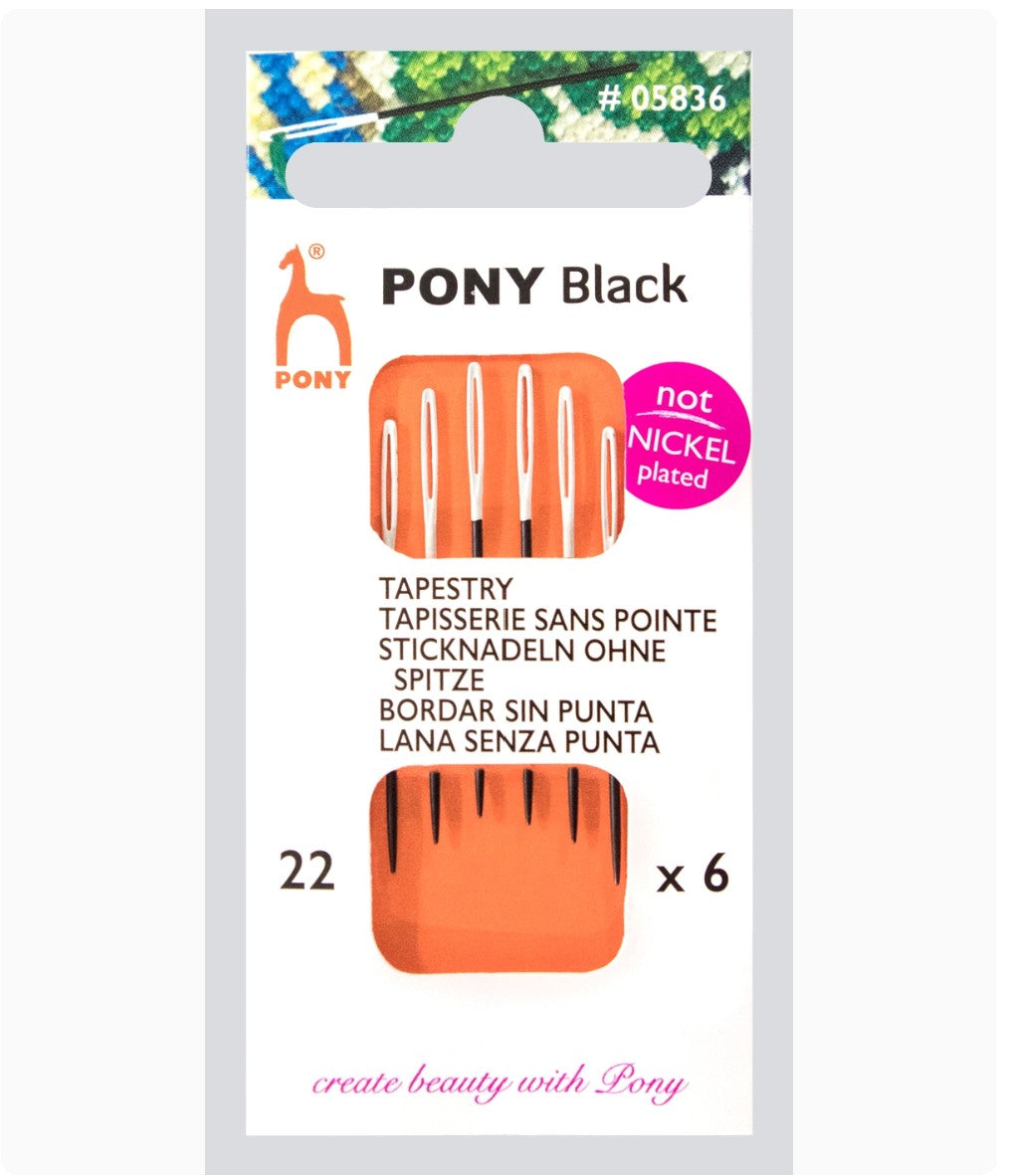 Pony Black Stramajnåle u/spids
