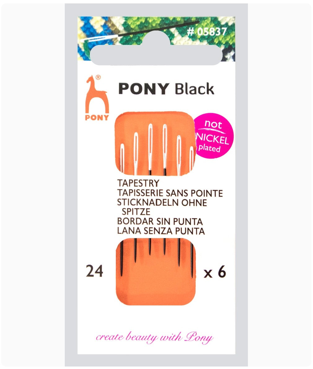Pony Black Stramajnåle u/spids