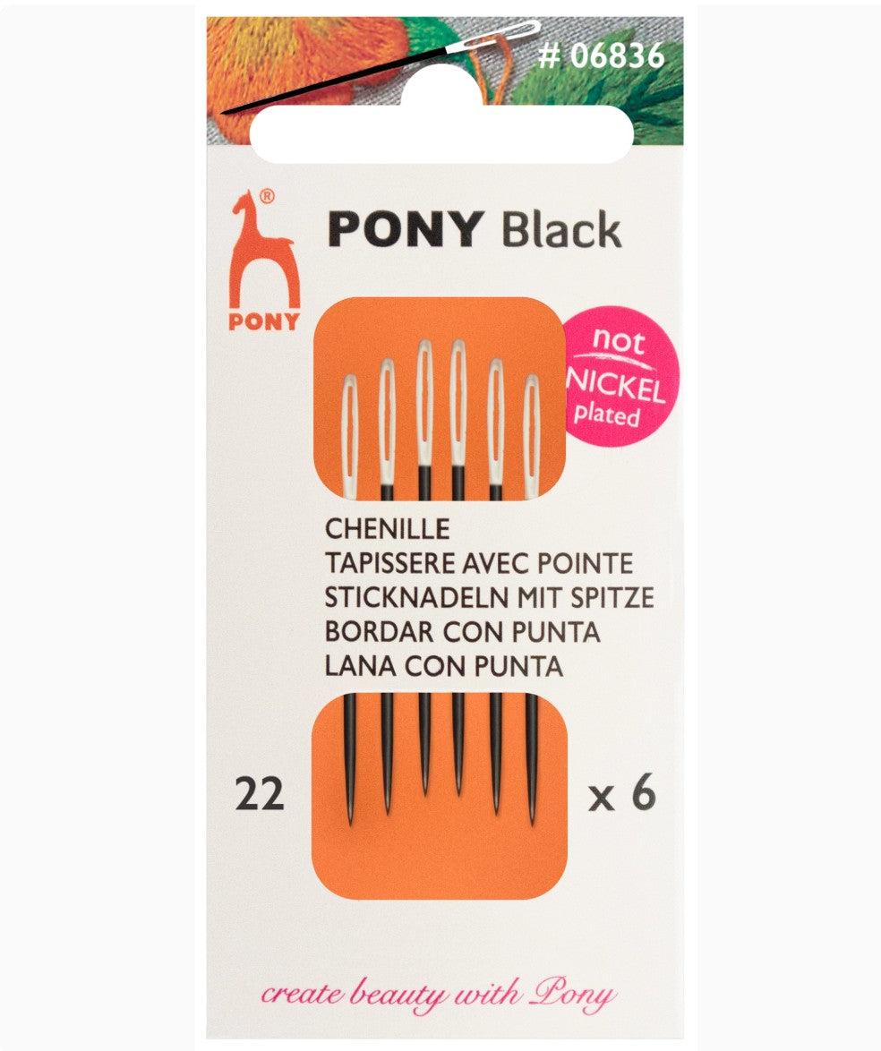 Pony Black Stramajnåle m/spids
