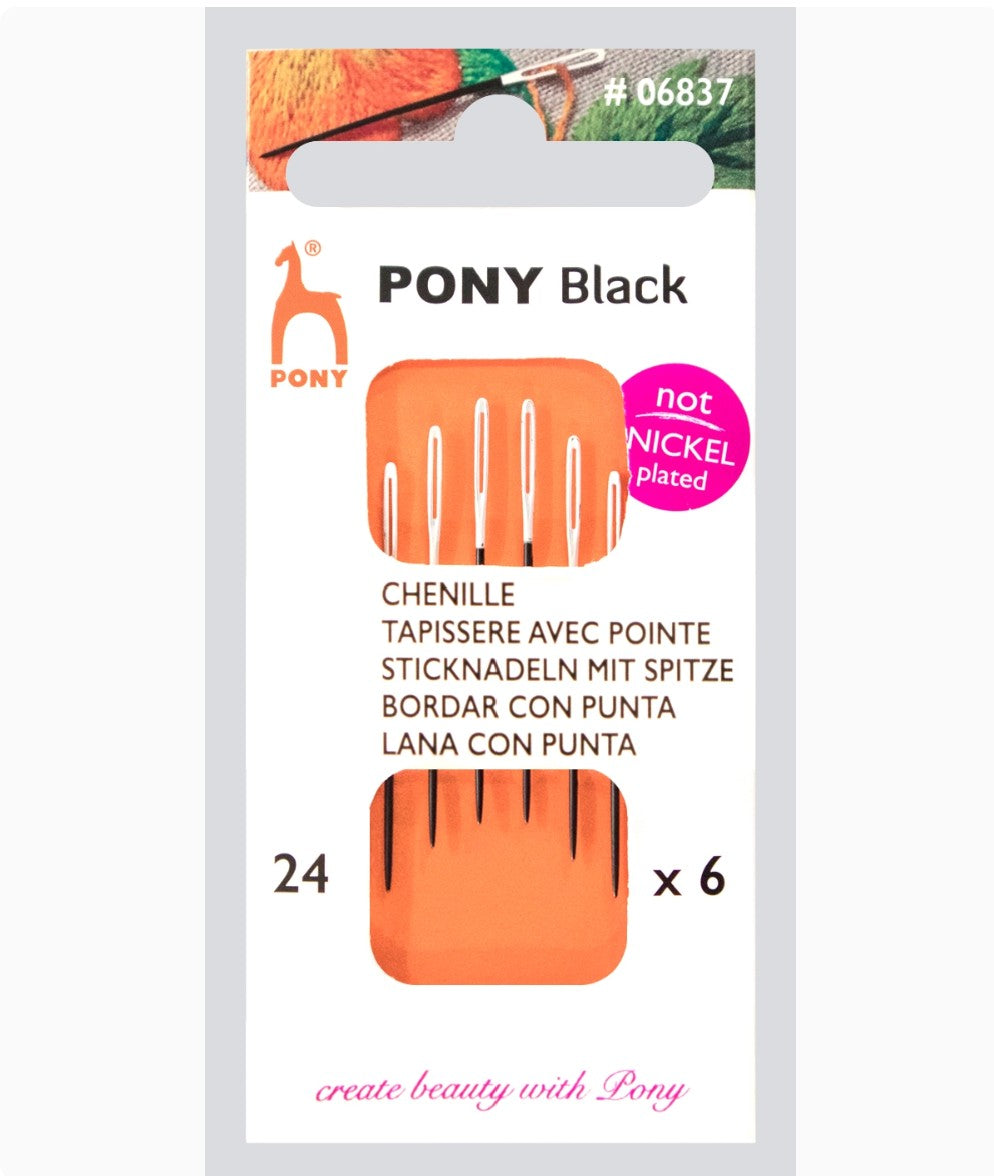 Pony Black Stramajnåle m/spids