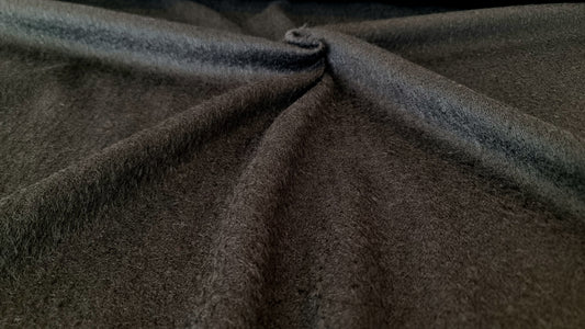 Uld Mohair Sort Pile Vævet