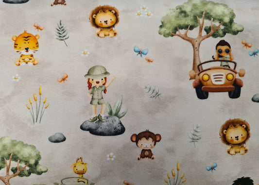 Bomuldsjersey Safari