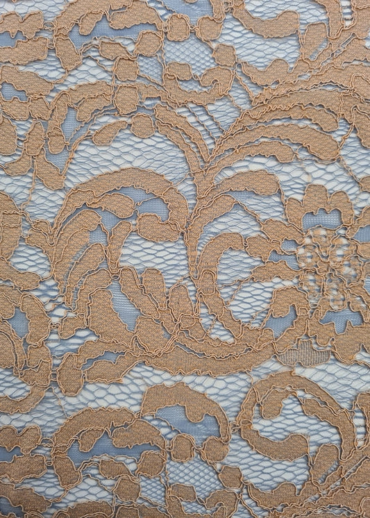 Blonde Beige og blå