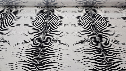 Sort Hvid Dyreprint Sportswear Polyamid Nylon Elastane