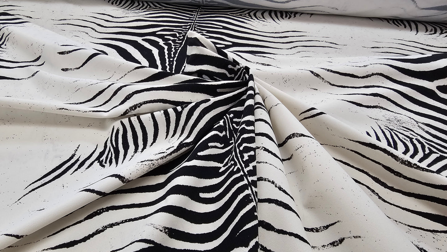 Sort Hvid Dyreprint Sportswear Polyamid Nylon Elastane