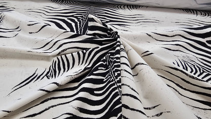 Sort Hvid Dyreprint Sportswear Polyamid Nylon Elastane