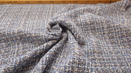 Tweed Vævet Polyester Bomuld Viskose