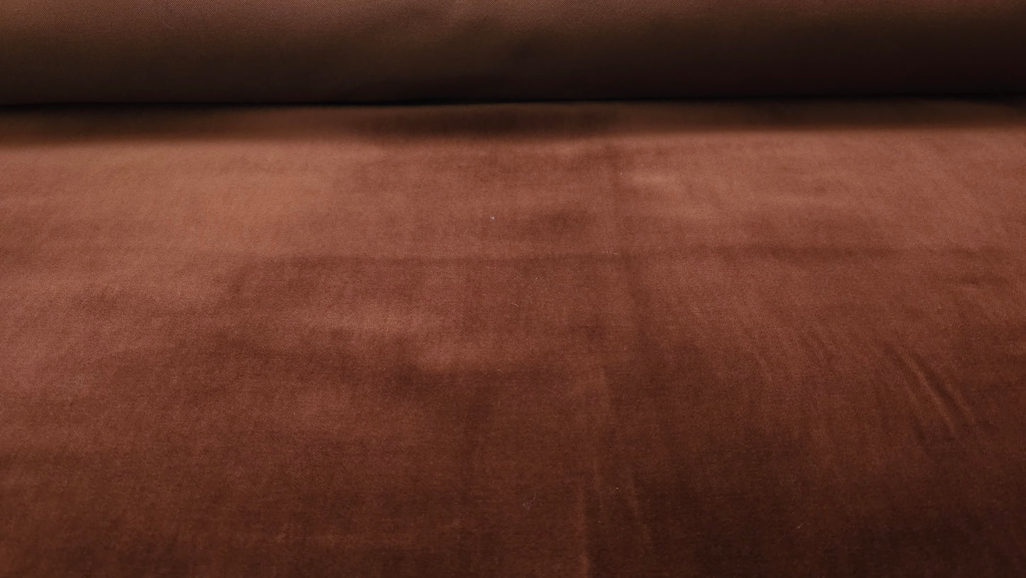 Bomuld Velour Brun