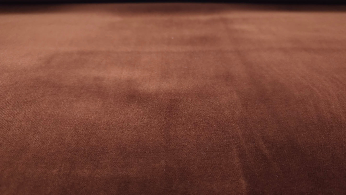 Bomuld Velour Brun