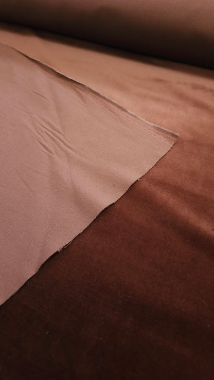 Bomuld Velour Brun
