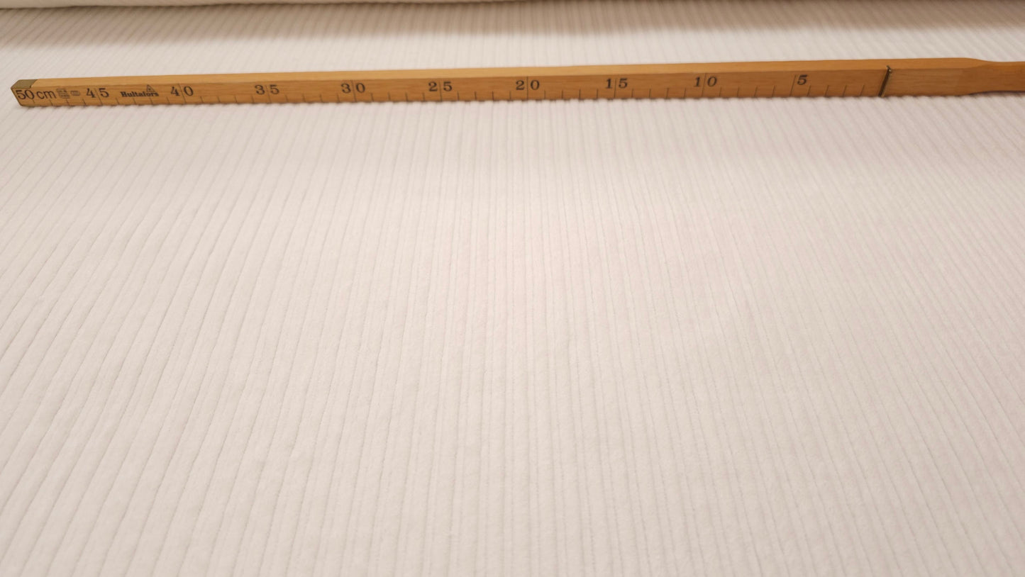 Bomuld Elastane Ribbed Corduroy Hvid
