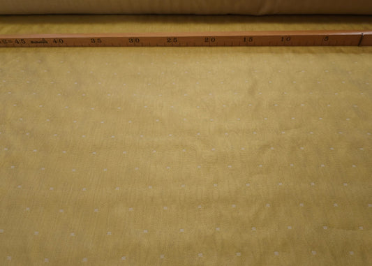 Silke Organza med Prikker, Gylden