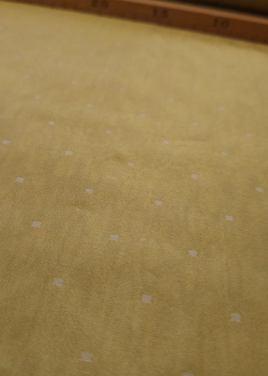 Silke Organza med Prikker, Gylden