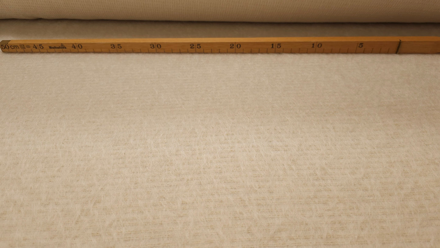 Uld Bomuld Mohair Tweed Beige