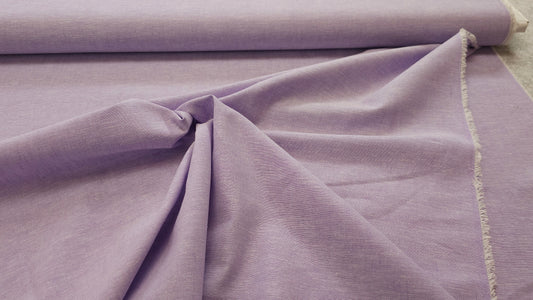 Hør og Bomuld Vævet Lilla